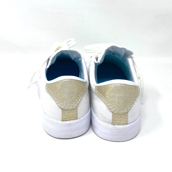 Converse Women 568901C Breakpoint Metallic Industrial Glam Low Top White Sneaker - Picture 2 of 10